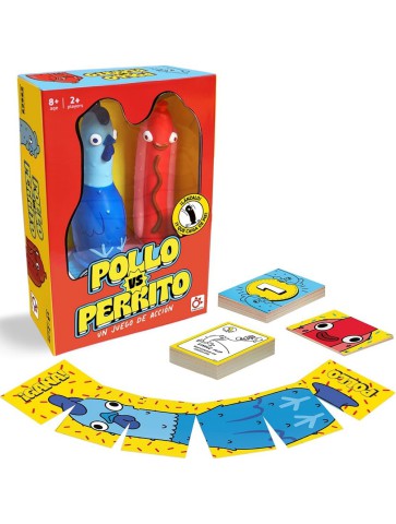 Juego de Mesa POLLO vs PERRITO-contenido