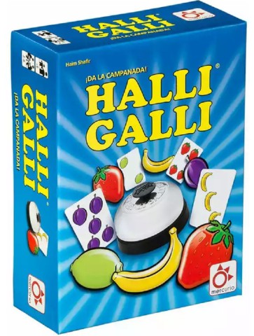 HALLI GALLI juego de mesa de acción y reflejos con timbre