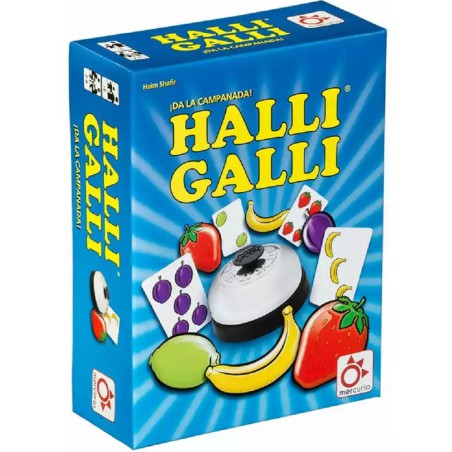 HALLI GALLI juego de mesa de acción y reflejos con timbre