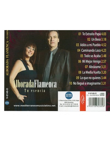 Cd Alborada Flamenca - Tu Esencia-trasera