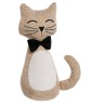 Sujetapuertas gato con pajarita - color surtido - .