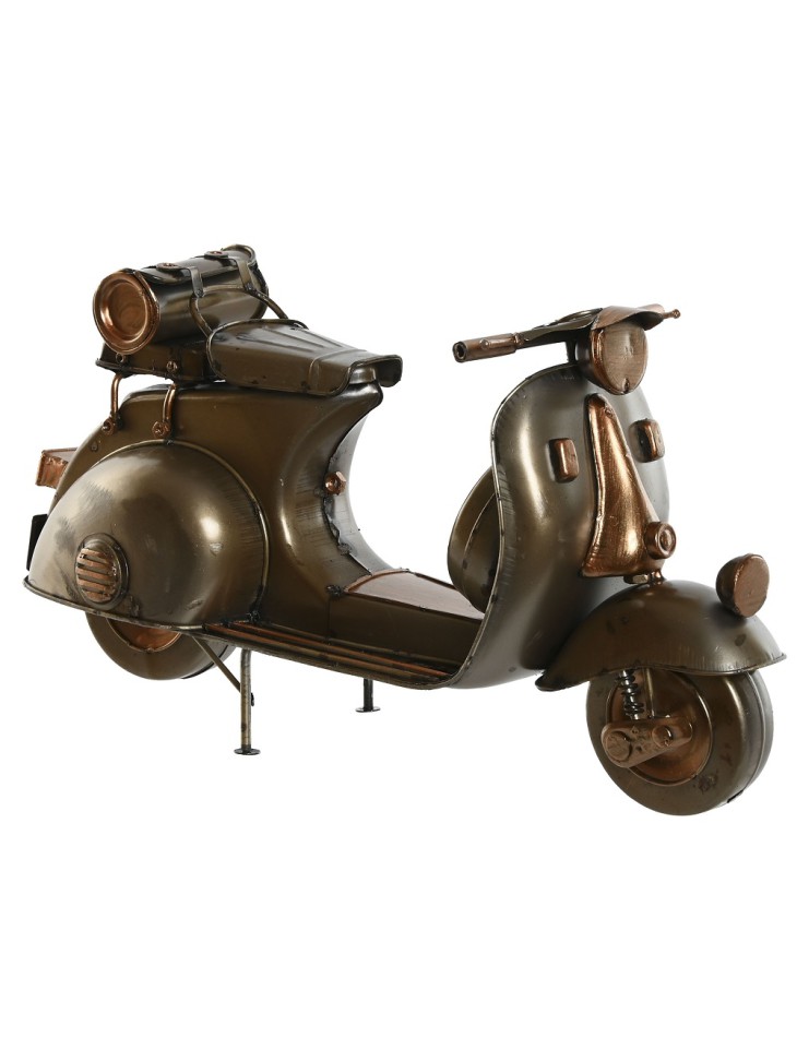 Replica de Moto Vespa en metal plateado Medidas.-28 X 11 X 17cm