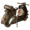 Replica de Moto Vespa en metal plateado Medidas.-28 X 11 X 17cm.