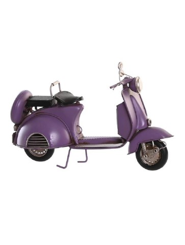 Replica de Moto Vespa en metal -morada