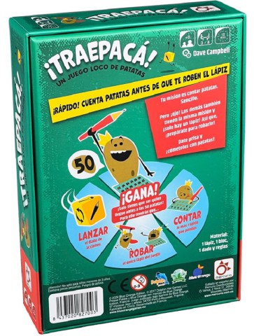 Traepacá Rápido juego de mesa familiar velocidad y diversión