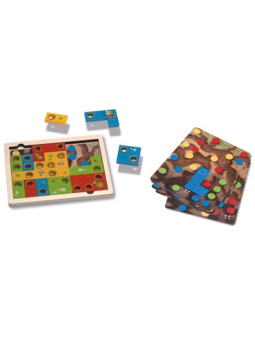Juguete educativo Cayro color cranberry diseño innovador