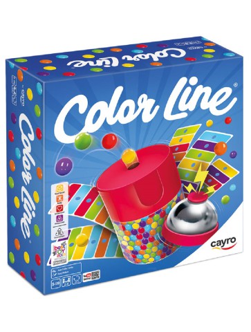 Juego de mesa Color Line de Cayro con timbre y sacabolas para 2-4 jugadores