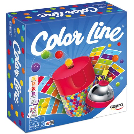 Juego de mesa Color Line de Cayro con timbre y sacabolas para 2-4 jugadores