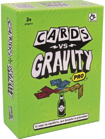 Cards vs Gravity juego de equilibrio con cartas y disco magnético