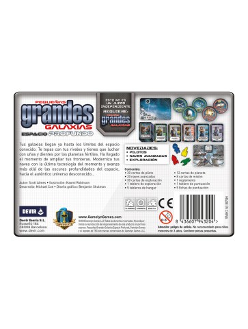 Pequeñas Grandes Galaxias: Expansión Espacio Profundo, juego de estrategia espacial