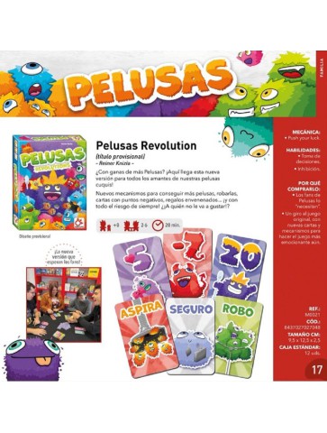 Pelusas Revolution juego de cartas familiar 2-6 jugadores