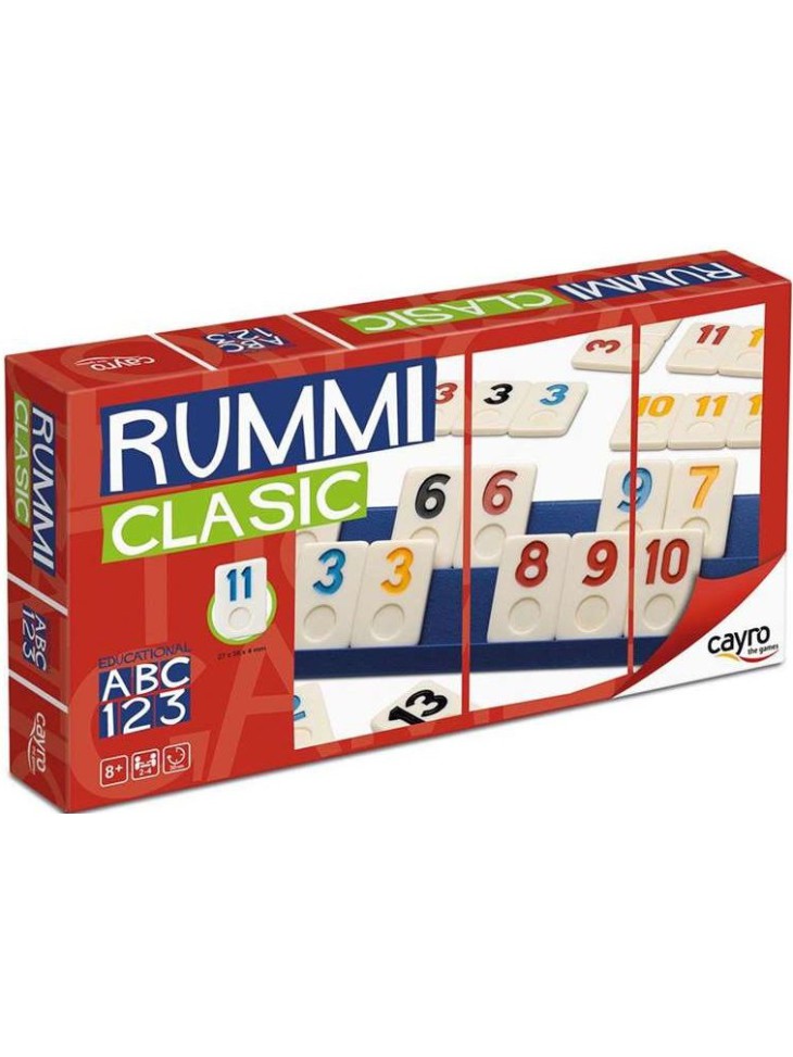 Cayro Rummi Clásico, juego de mesa familiar para 2 a 4 jugadores