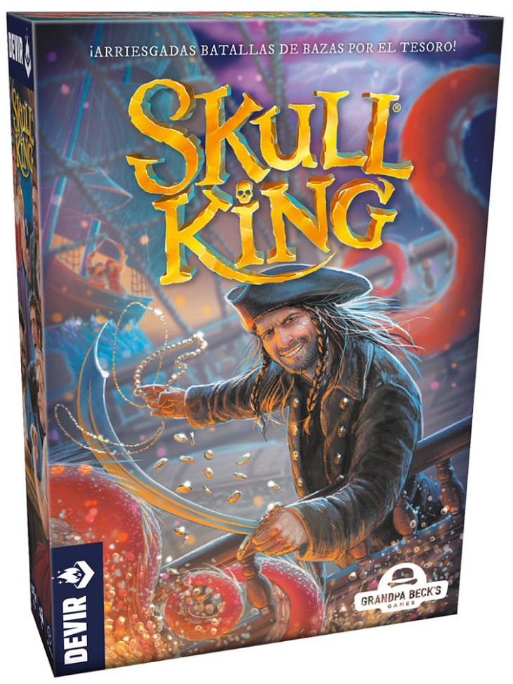 Skull King Devir juego de cartas pirata de bazas 2 a 8 jugadores