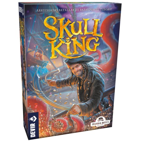 Skull King Devir juego de cartas pirata de bazas 2 a 8 jugadores