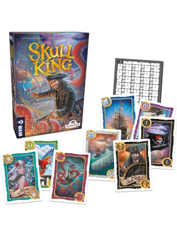 Skull King Devir juego de cartas pirata de bazas 2 a 8 jugadores