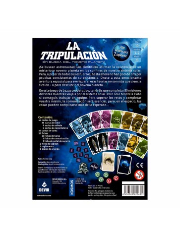 La Tripulación Devir juego cooperativo de cartas y bazas