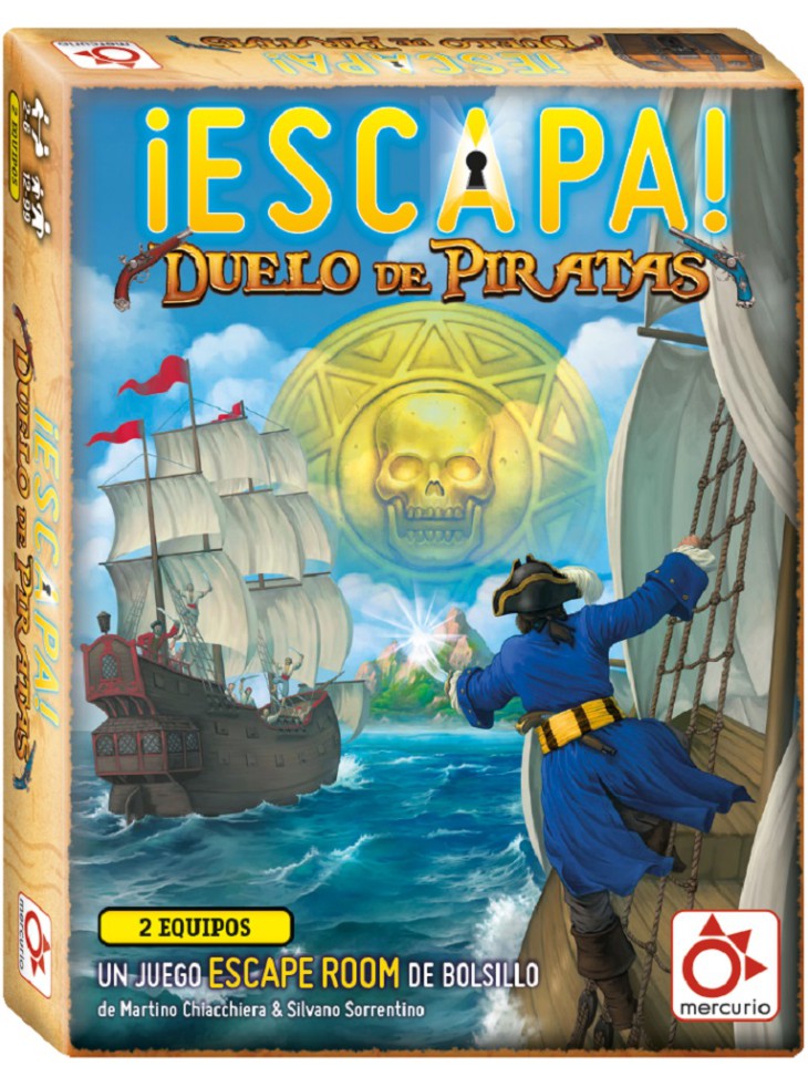 ESCAPA. Duelo de Piratas juego de escape room competitivo para 2 jugadores