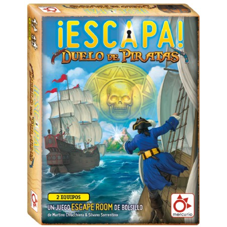 ESCAPA. Duelo de Piratas juego de escape room competitivo para 2 jugadores