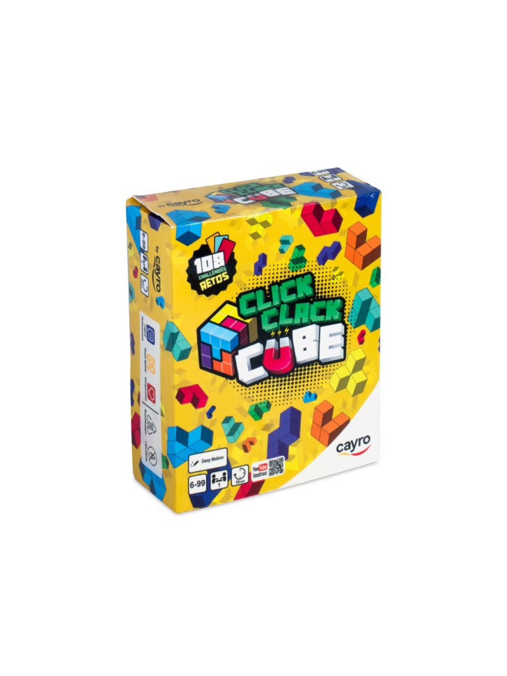 Cayro Click Clack Cube, juego de habilidad y estructuras para 1 jugador