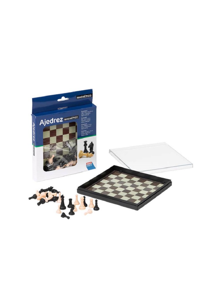Ajedrez magnético juego de mesa portátil viaje tablero