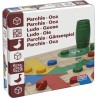 Parchís Oca caja de lata juego de mesa madera clásico