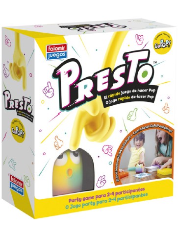 Presto GoPop juego de mesa agilidad rapidez burbujas