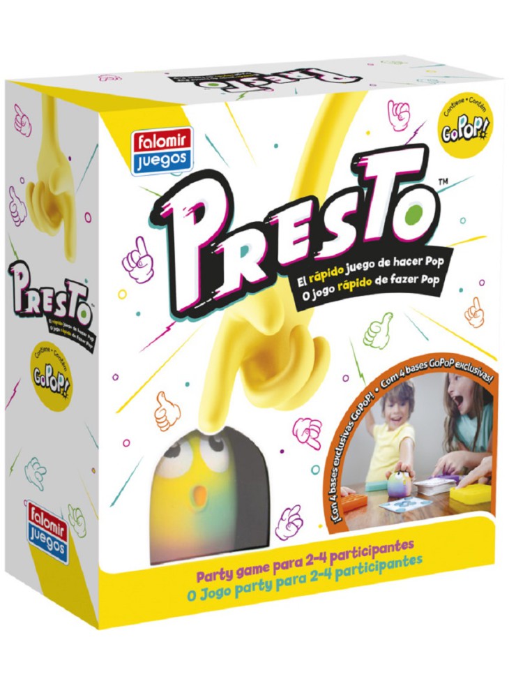 Presto GoPop juego de mesa agilidad rapidez burbujas