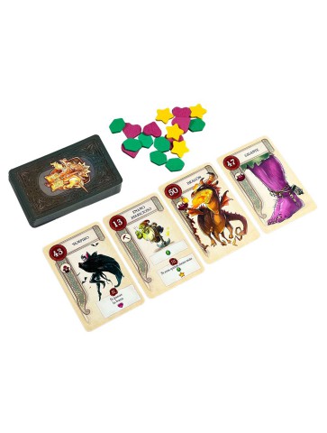 3 Capítulos juego de cartas familiar 2-6 jugadores ilustraciones cuentos