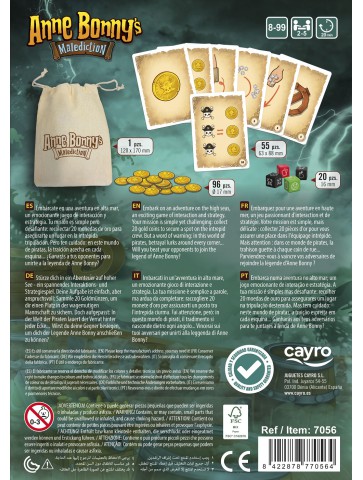 Anne Bonny´s Malediction. Juego de Mesa -Cayro-trasera