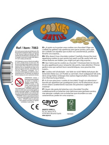 Cookies Battle  -Juego de Mesa- Cayro-trasera