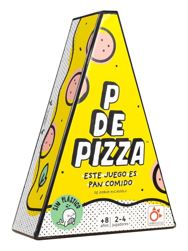 P de Pizza juego de palabras ágil y divertido 2-4 jugadores