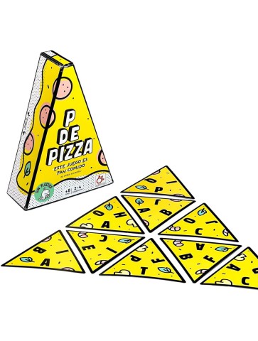P de Pizza juego de palabras ágil y divertido 2-4 jugadores