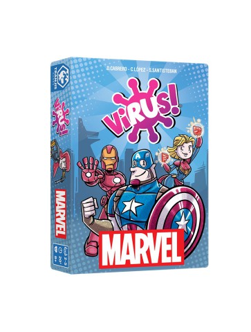 Virus MARVEL juego de cartas héroes y villanos