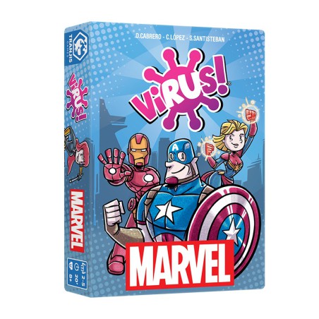 Virus MARVEL juego de cartas héroes y villanos