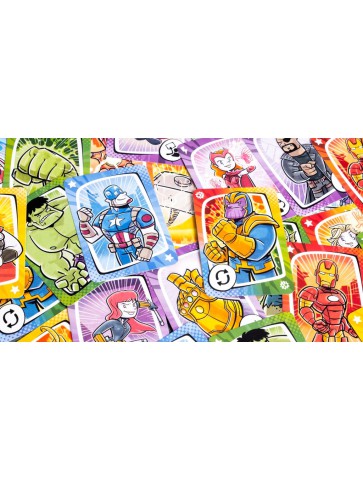 Virus MARVEL juego de cartas héroes y villanos