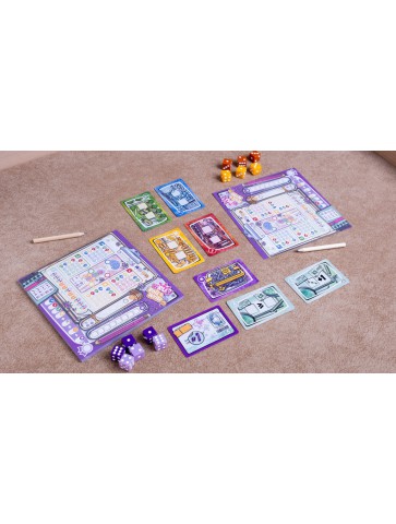 Virus Roll & Write juego de dados familiar estratégico