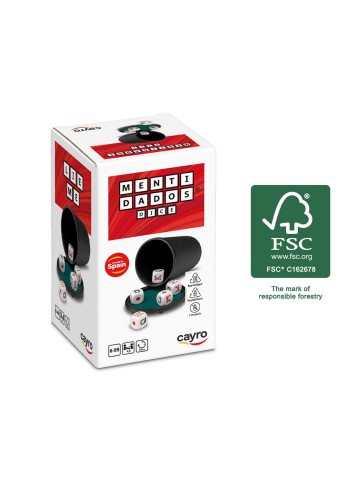 Mentidados de Poker con cubilete y tapa -Cayro-