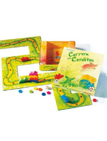 Carrera de Cerditos juego de mesa infantil 2-7 jugadores
