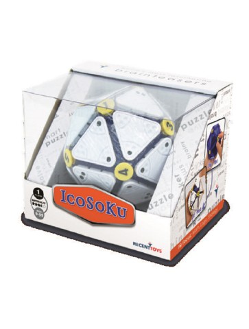 Rompecabezas Icosoku de Cayro con triángulos y botones numerados