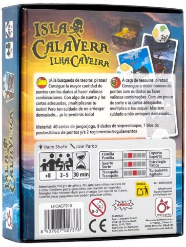 Mercurio Distribuciones Isla Calavera 13º Aniversario-trasera