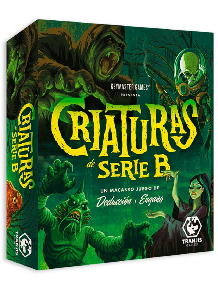 Criaturas de Serie B juego de mesa de deducción y faroleo Tranjis Games