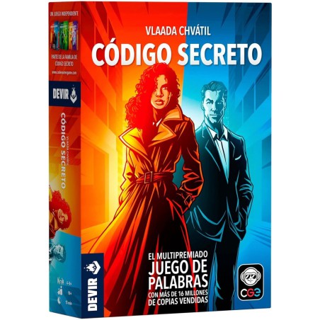 Código Secreto juego de mesa de espías y palabras por equipos