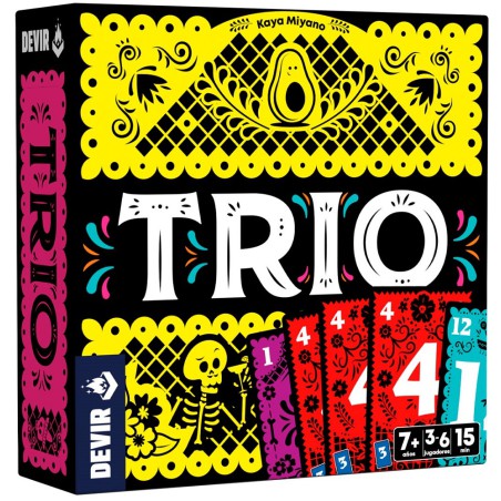 Trio juego de cartas rápido y divertido 3-6 jugadores