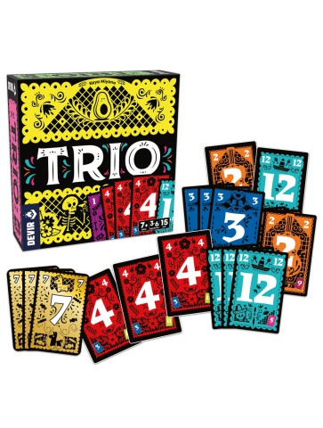 Trio juego de cartas rápido y divertido 3-6 jugadores