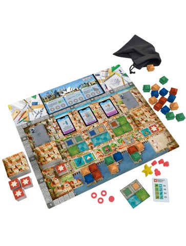 Cities Devir, juego de mesa de construcción de ciudades para 2 a 4 jugadores