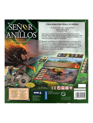 El Señor de los Anillos juego cooperativo de mesa 2-5 jugadores