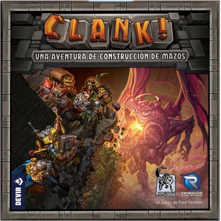 Clank juego de mesa construccion de mazo aventura dragon