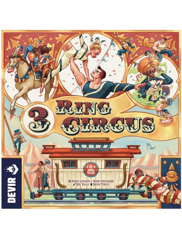 3 Ring Circus Devir juego de mesa estrategia tematica circo