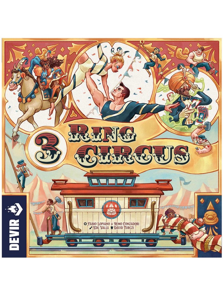 3 Ring Circus Devir juego de mesa estrategia tematica circo