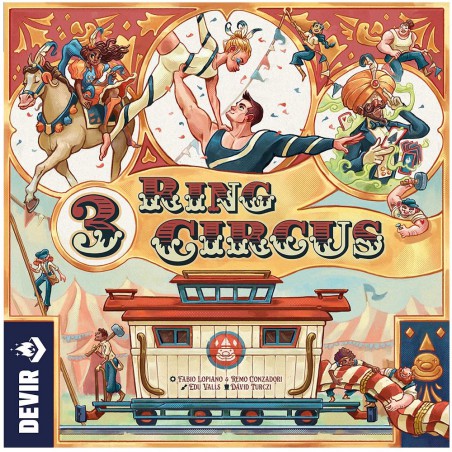 3 Ring Circus Devir juego de mesa estrategia tematica circo